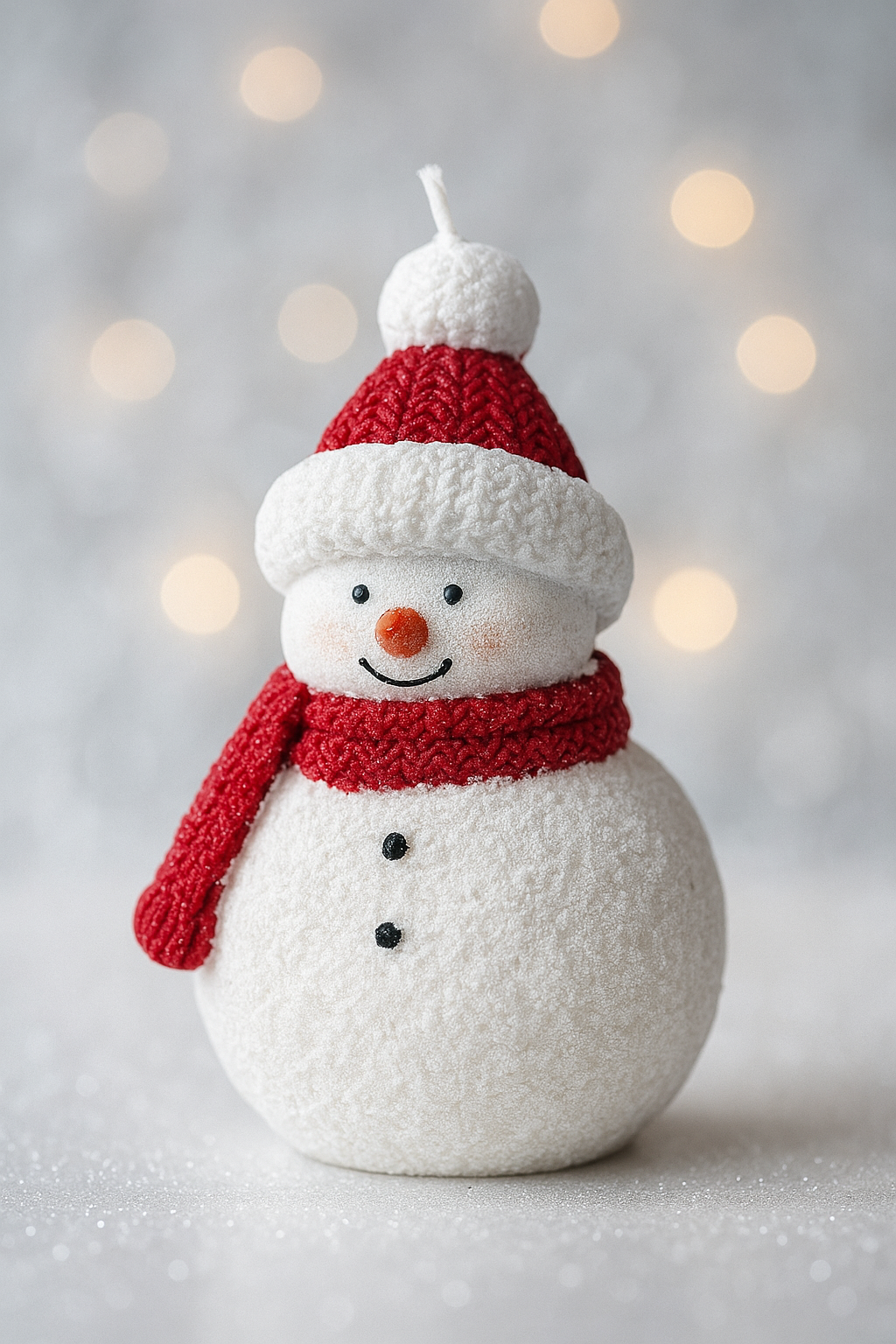 Candela pupazzo di neve