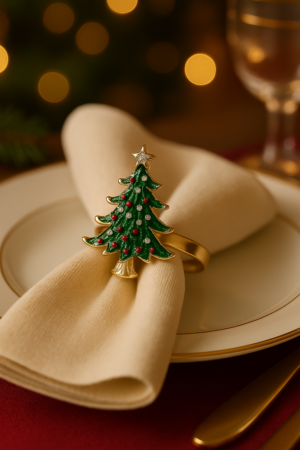 Ferma tovagliolo Christmas tree